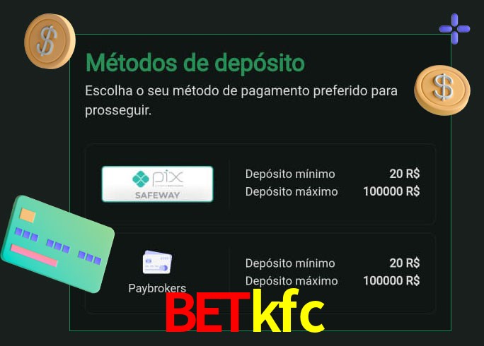 O cassino betkfc oferece uma grande variedade de métodos de pagamento